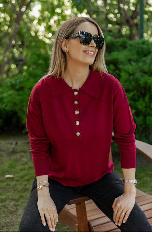 Burgundy Knitwear