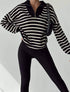 Knitwear Striped Sweater - Black