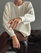 Women's Buttonhole Turtleneck Knitwear Sweater
