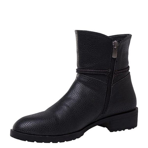 Women's Black Leather Boots