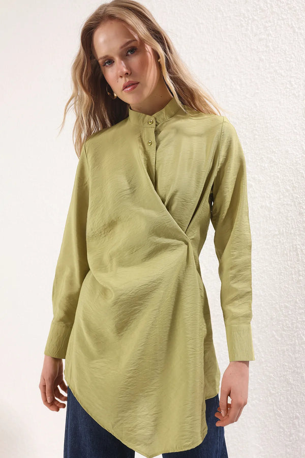قميص - زيتي