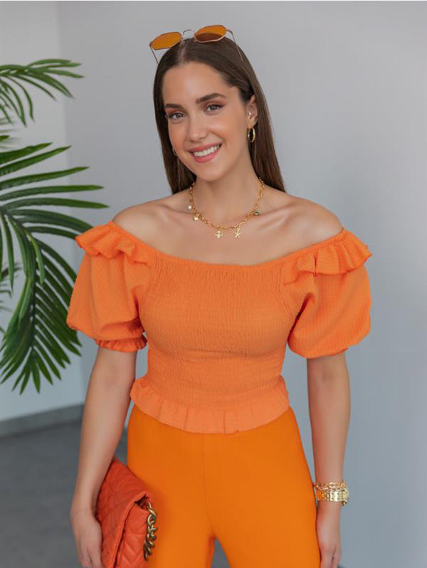 Orange Blouse