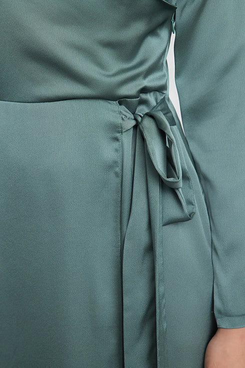 فستان سهرة نسائي من الساتان المنسوج