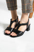 Black Heeled Sandals