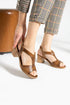 Tan Heeled Sandals