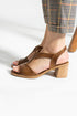 Tan Heeled Sandals