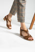 Tan Heeled Sandals