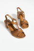 Tan Heeled Sandals