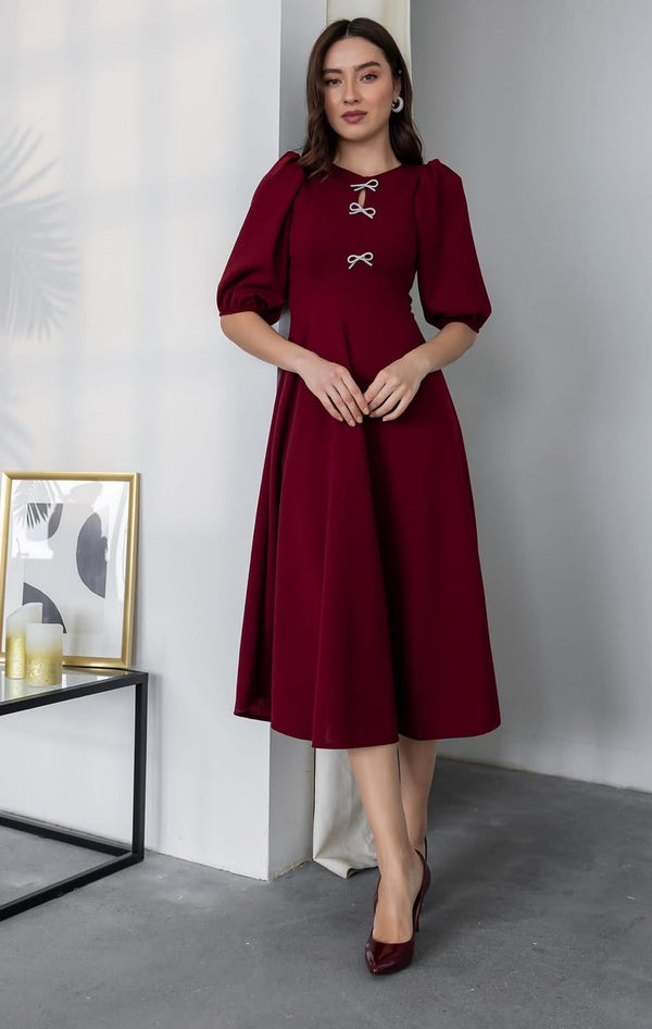 فستان - بوردو