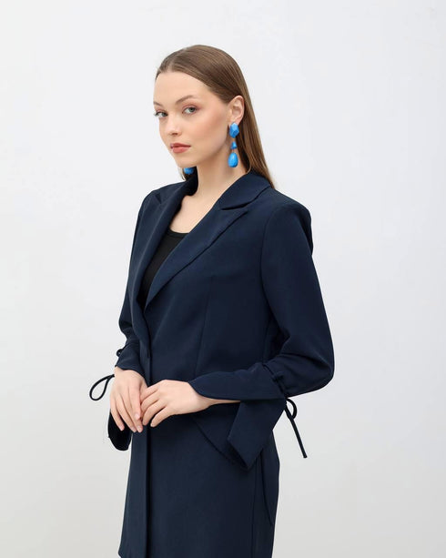 طقم رسمي قطعتين باللون الكحلي