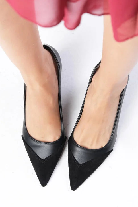 حذاء بكعب عالي - اسود