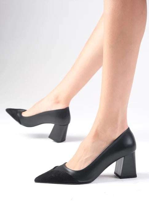 حذاء بكعب عالي - اسود