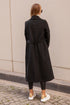 معطف طويل لون أسود