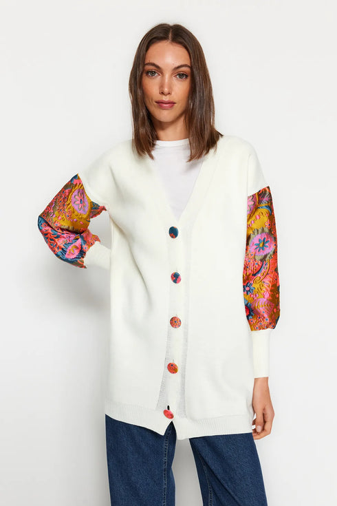 جرزة تريكو لون أبيض