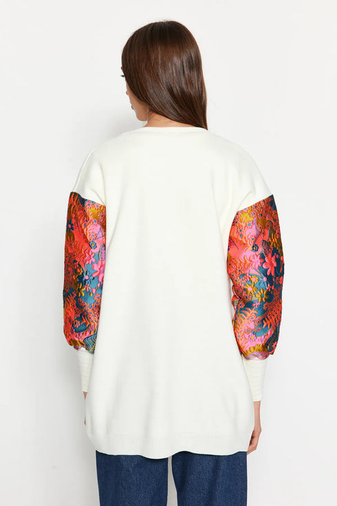 جرزة تريكو لون أبيض