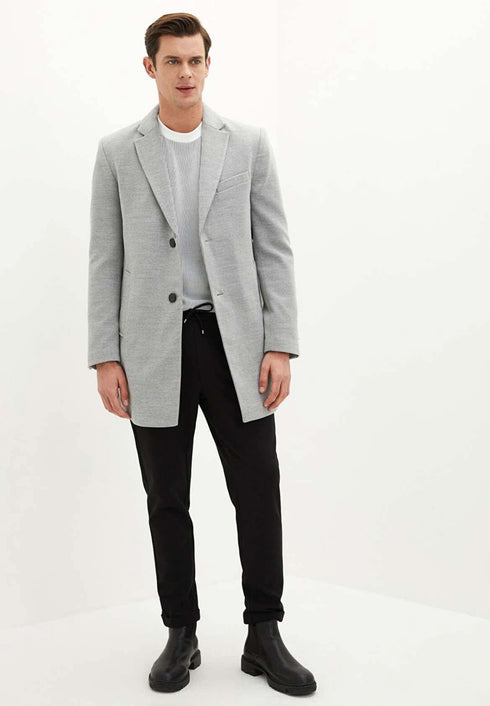 معطف جوخ - رمادي