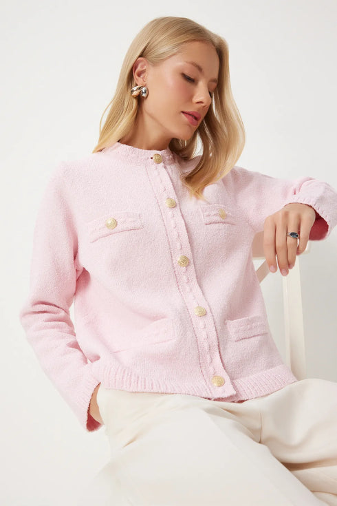 جرزة صوفية ناعمة باللون الوردي