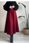 تنورة طويلة لون بوردو