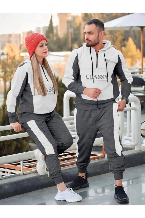 بدلة رياضية لون رمادي للرجال والنساء