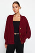 كارديغان تريكو باللون الأحمر الغامق