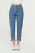 Blue High Waist Mom Jeans