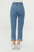 Blue High Waist Mom Jeans