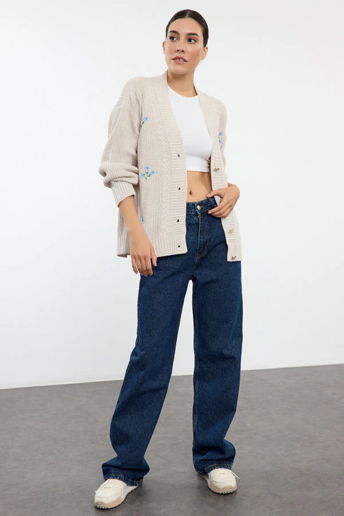 جرزة واسعة لون بيج