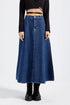 تنورة جينز نسائية - لون أزرق