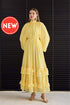 فستان شيفون - أصفر ليموني