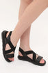 Black Thick Sole Sandals