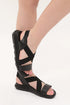 Black Thick Sole Sandals