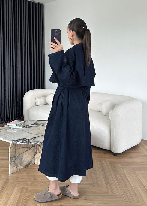 Premium Denim ترانشكوت كلاسيكي