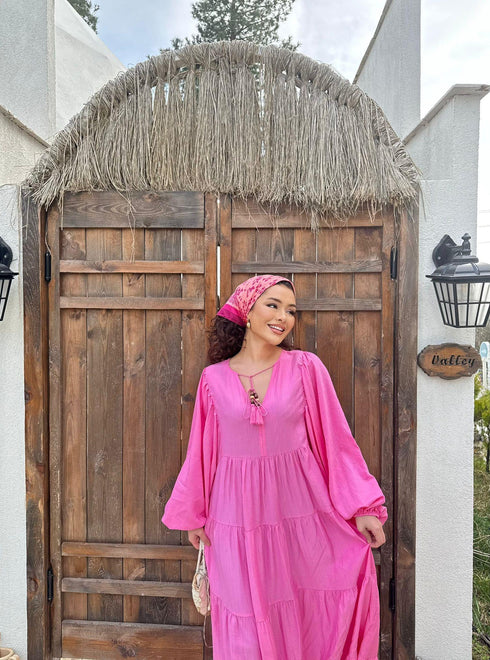 فستان - فوشيا