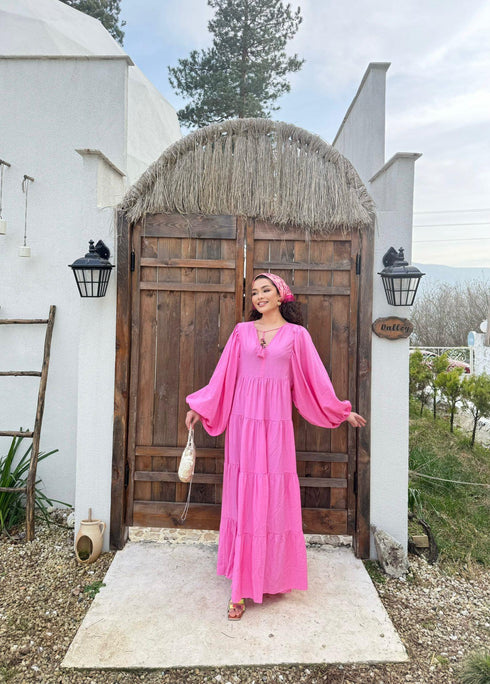 فستان - فوشيا