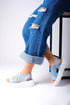 Jeans Blue Thick Sole Comfort Sandals