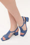Alina Short Heel Sandals