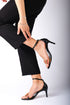 Black Single Band Heeled Shoes
