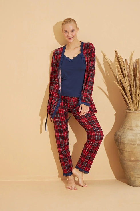 Women's Red Pajamas Set