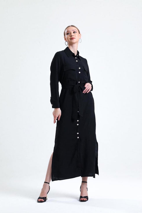 Black Long Tunic Dress