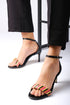 Black Single Band Heeled Shoes