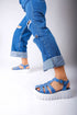 Adel Thick Sole Jeans Sandals