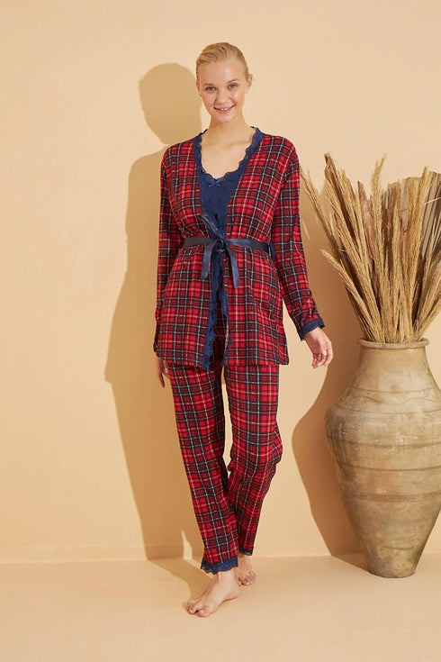 Women's Red Pajamas Set