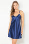 Thin Strap Mini Satin Nightgown