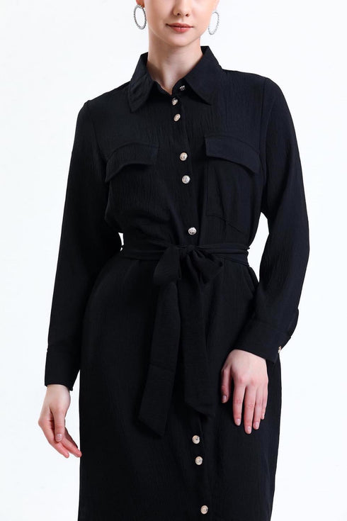 Black Long Tunic Dress