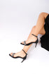Black Single Band Heeled Shoes