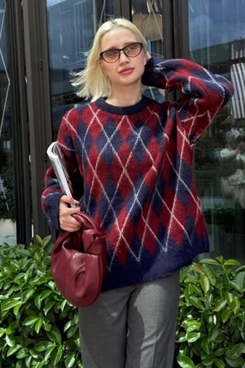 كنزة صوف ناعم - رمادي