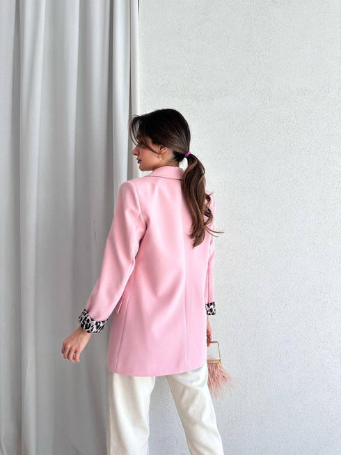 بليزر نسائي لون وردي