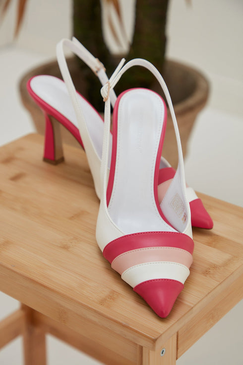 Pink & White Heels