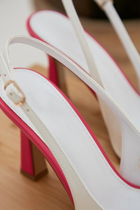 Pink & White Heels