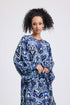 Blue Patterned Long Dress